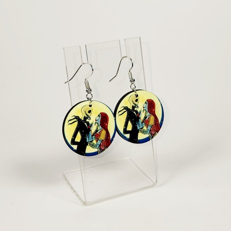 Jack and Sally round earrings